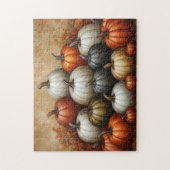 Tegel van pompoenen legpuzzel (Verticaal)