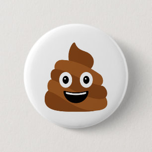 Tegel van Poo Emoji Button