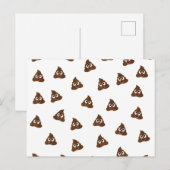 Tegel van Poo emoji die poep glimlacht Briefkaart (Voorkant / Achterkant)