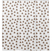 Tegel van Poo emoji die poep glimlacht Douchegordijn (Voorkant)