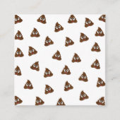 Tegel van Poo emoji die poep glimlacht Informatiekaartje (Voorkant)