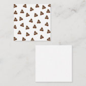 Tegel van Poo emoji die poep glimlacht Informatiekaartje (Voorkant / Achterkant)