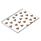 Tegel van Poo emoji die poep glimlacht Notitieboek (Linkerzijde)