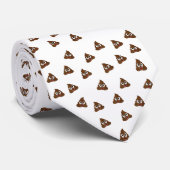Tegel van Poo emoji die poep glimlacht Stropdas (Opgerold)