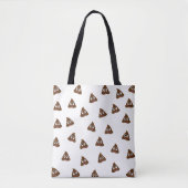 Tegel van Poo emoji die poep glimlacht Tote Bag (Voorkant)