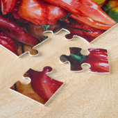 Tegel van Rode Chili Peppers Legpuzzel (Zijkant)