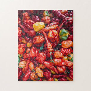 Tegel van Rode Chili Peppers Legpuzzel