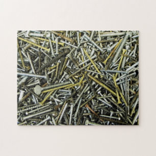 Tegel van schroefpuzzel legpuzzel