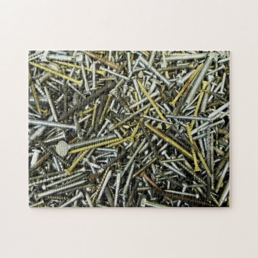 Tegel van schroefpuzzel legpuzzel (Horizontaal)