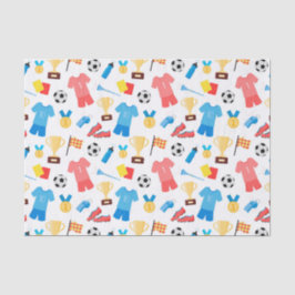 tegel van voetballiefhebbers tissuepapier