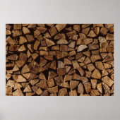 Tegel van vuurhout poster (Voorkant)