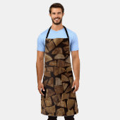 Tegel van vuurhout schort (Gedragen)