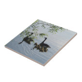 Tegel van wilde ganzen tegeltje (Zijkant)