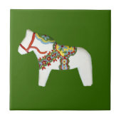 Tegel van witte paarden tegeltje (Voorkant)