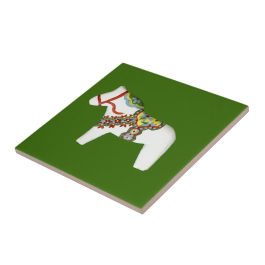 Tegel van witte paarden tegeltje (Zijkant)