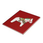 Tegel van witte paarden tegeltje (Zijkant)