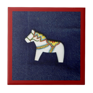 Tegel van witte paarden tegeltje