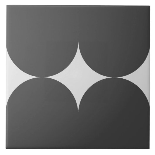 Tegel Victoriaans stijlcirkels Tegeltje (Voorkant)