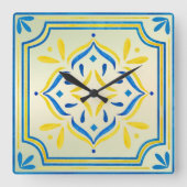 Tegel Vierkante Klok (Voorkant)