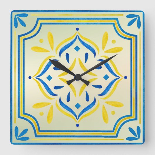 Tegel Vierkante Klok (Voorkant)