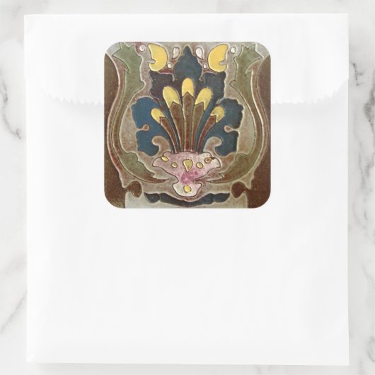  tegel vierkante sticker (Tas)