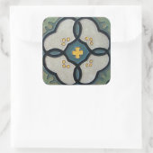  tegel vierkante sticker (Tas)