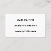 Tegel Visitekaartje (Achterkant)