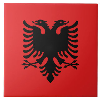 Tegel vlag Albanië Tegeltje