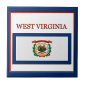 Tegel Vlag ontwerp West Virginia Tegeltje (Voorkant)