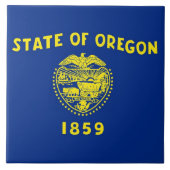 Tegel vlag Oregon State Tegeltje (Voorkant)