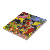 Tegel voor Bright paarden Tegeltje (Zijkant)