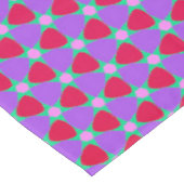 Tegel voor Paars, Cherry en Green Flower Tafelkleed (Gekanteld)