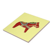 Tegel voor Red Dala Horse Tegeltje (Zijkant)