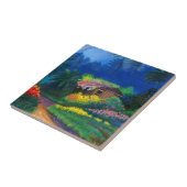 Tegel voor schildpadden tegeltje (Zijkant)