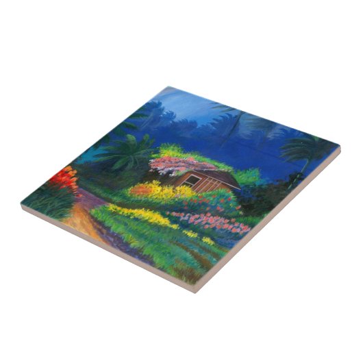 Tegel voor schildpadden tegeltje (Zijkant)