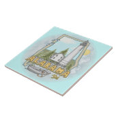 Tegel vuurtoren van Alabama Tegeltje (Zijkant)