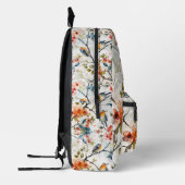 Tegel Waterverf vogelpatroon Bedrukte Rugzak (Links)