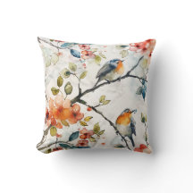 Tegel Waterverf vogelpatroon