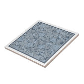 TEGEL : WILLIAM MORRIS : BLUE JASMINE TEGELTJE (Zijkant)