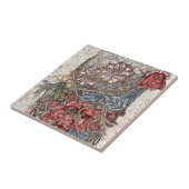 TEGEL : WILLIAM MORRIS : WILD TULIP TEGELTJE (Zijkant)