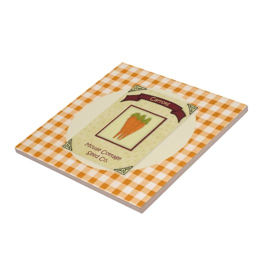 Tegel wortelzaad tegeltje (Zijkant)