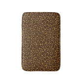 Tegelachtergrond met luipaard badmat (Voorkant Verticaal)