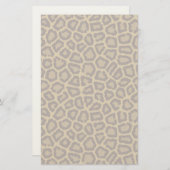 Tegelachtergrond met luipaard briefpapier (Voorkant / Achterkant)