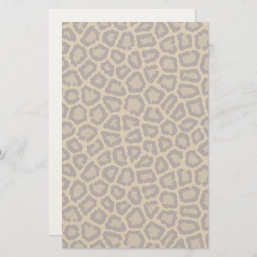 Tegelachtergrond met luipaard briefpapier (Voorkant / Achterkant)