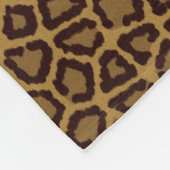 Tegelachtergrond met luipaard fleece deken (Hoek)