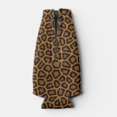 Tegelachtergrond met luipaard flesjeskoeler (Achterkant)