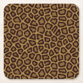 Tegelachtergrond met luipaard kartonnen onderzetters (Voorkant)