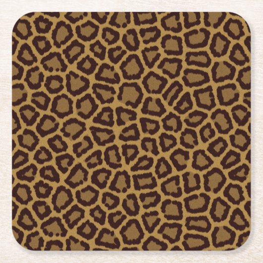 Tegelachtergrond met luipaard kartonnen onderzetters (Voorkant)