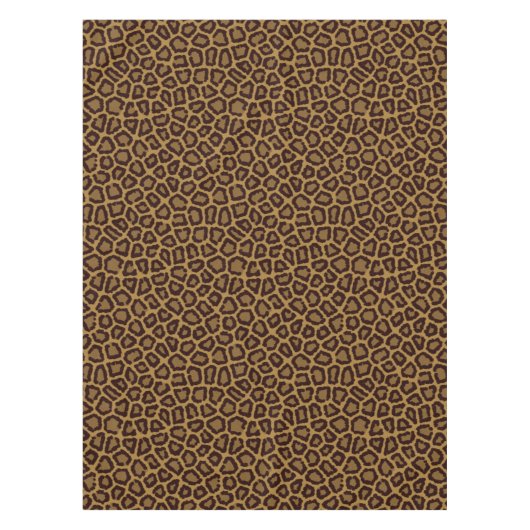 Tegelachtergrond met luipaard tafelkleed (Voorkant)