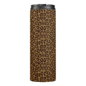 Tegelachtergrond met luipaard thermosbeker (Achterkant)